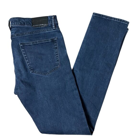 Burberry Brit Jeans Mens 32x33 Blue Denim Slim Fit Stretch Dark Wash Designer